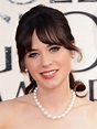 Makeup How-To: Zooey Deschanel's Flirty Golden Globes Look