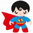 Adhesivo infantil de un Superhombre o superhéroe