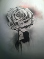 Rose Charcoal Drawing at PaintingValley.com | Explore collection of ...