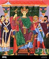 Emperor Otto III on his throne. Otto III (980 – 23 January 1002), a ...