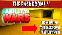 HOW TO GET IN THE BACKROOMS | roblox ability wars - YouTube