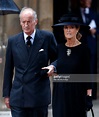 Norton Knatchbull, Earl Mountbatten of Burma accompanied by his wife ...