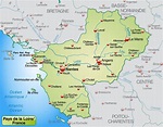 Carte des Pays de la Loire - Pays de la Loire carte des villes, relief ...
