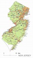 New Jersey State vector road map. - Your-Vector-Maps.comYour-Vector ...