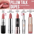 Charlotte Tilbury Pillow Talk Matte Revolution Lipstick Dupes - All In The Blush