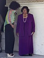 Katherine Jackson looks somber after church service...as Paris is moved ...