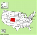 Colorado location on the U.S. Map