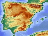 Spain physical map | physicalmap.org