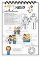 family worksheets for kids