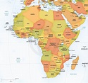 Map Of Africa Continent : Vector Map Of Africa Continent With Countries ...