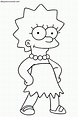 Dibujos de Lisa Simpson (Los Simpsons) para Colorear