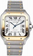 Cartier Santos Steel Silver Dial Automatic Mens Watch W2SA0006: Amazon ...