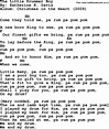 Bob Dylan song - The Little Drummer Boy, lyrics and chords