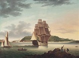 John Thomas Serres (1759-1825) , H.M.S. Britannia passing Mt. Edgcumbe ...