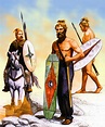 Early Germanic warriors either first century BC or AD. The Germans east ...