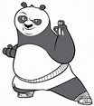 Kung Fu Panda para dibujar colorear imprimir recortar y pegar - colorearrr