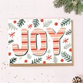 Joy Christmas Card By Jade Fisher | notonthehighstreet.com