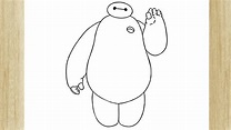 COMO DIBUJAR A BAYMAX DE BIG HERO - YouTube