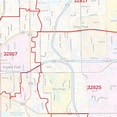 Orange County Florida ZIP Code Map