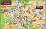 Roma monumentos mapa de puntos de referencia en el mapa de Roma (Lazio ...