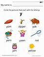 Learn The Letter Y Y Academy Worksheets - Photos
