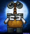 how to draw wall-e easy, wall-e Drawing Cartoon Characters, Character ...