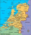 Netherlands cities map - Map of Netherlands with cities (Western Europe ...