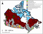 Map of Canada based on the Koppen climate classification [29] and the ...