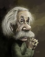Albert Einstein Caricature – Paul King Artwerks