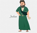 Judas christian apóstolo ícone vintage desenho de personagem de desenho ...