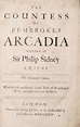 The Countess of Pembroke’s Arcadia written by Sir Philip Sidney Knight ...