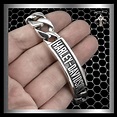 Sterling Silver Mens Biker ID Logo Bracelet Curb Chain – Biker Jewelry ...