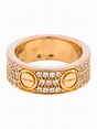 Cartier Diamond Pavé LOVE Ring - 18K Rose Gold Band, Rings - CRT42811 ...