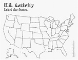 Blank Us State Map Printable No Labels Best Quiz Lovely - Free ...
