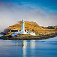 The picturesque Lismore Lighthouse on Lismore Island can be seen from ...