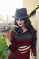 Fashion Miss Freddy Krueger Ladies Fancy Dress Adults Halloween Horror Movie Costume Kleidung ...
