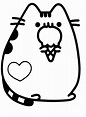 Dibujos Para Colorear De Pusheen Unicornio