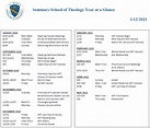 Seminary/School of Theology Calendar | Saint Mary's Seminary & University