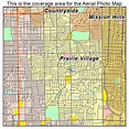 Aerial Photography Map of Prairie Village, KS Kansas