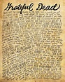 The Grateful Dead Lyrics and Quotes 8x10 handdrawn by mollymattin