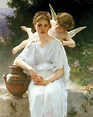 William Adolphe Bouguereau, Whisperings of Love 1889 New Orleans Museum ...