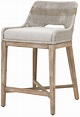 Wicker Natural Gray Tapestry Counter Stool from Orient Express ...