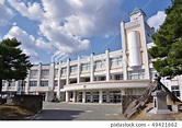 Hanamaki Higashi High School School building... - Stock Photo [49421662 ...