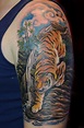 Soul Inn House Tattoo: tiger sleeve tattoo