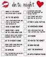 Date Night Ideas Checklist - Free Printable - Living La Vida Holoka | Cute date ideas, Dating ...