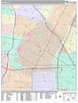 Downey California Wall Map (Premium Style) by MarketMAPS - MapSales