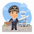 Cartoon Airplane Pilot in 2021 | Cartoon airplane, Airplane pilot, Cartoon