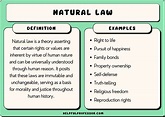 15 Natural Law Examples (2024)