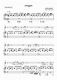 John Lennon - Imagine sheet music for piano with letters download ...