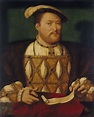 Henry VIII, when young with a white scroll of parchment in his hand ...